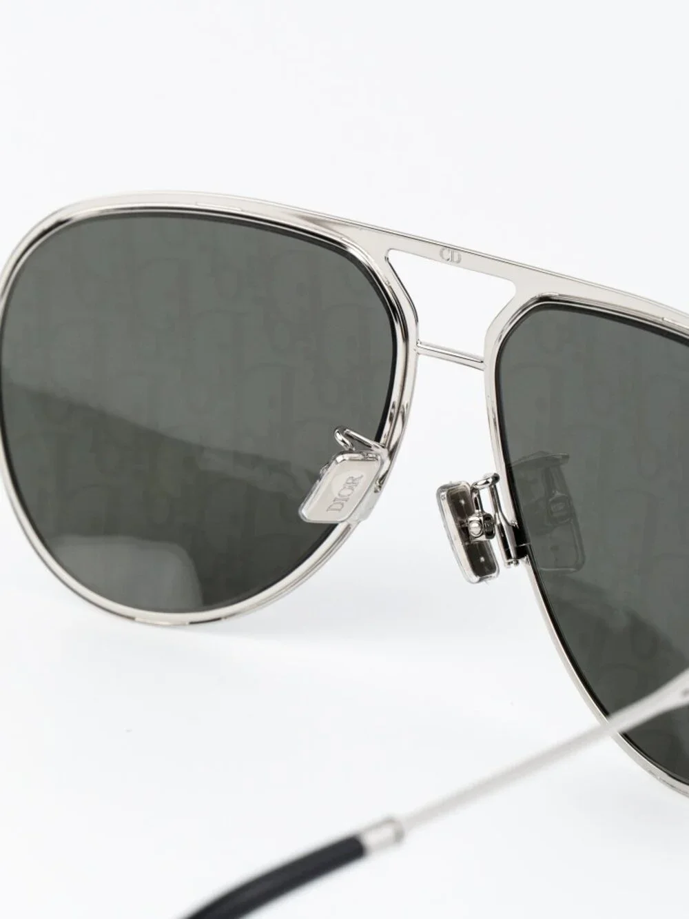 Dior Men Sunglasses Palladium Blue Grey Mirror Pilot DIORESSENTIAL A2U F0A8
